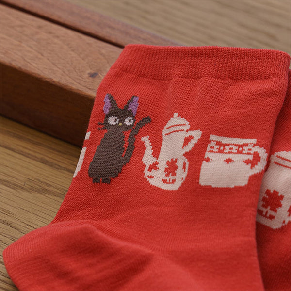 Jiji teatime socks socks ANKLE EUR 37~39 GHIBLI JP 23~25cm KIKI'S DELIVERY SERVICE SOCKS UK 4~6 US Men 5~7 US Women 6~8