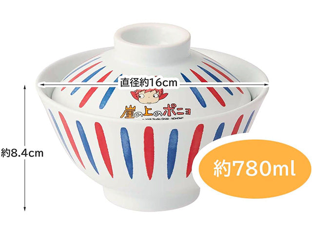 Ponyo bowl with lid x1 BOWL BOWLS BOWLS WITH LIDS DONBURI BOWLS PONYO RAMEN BOWLS