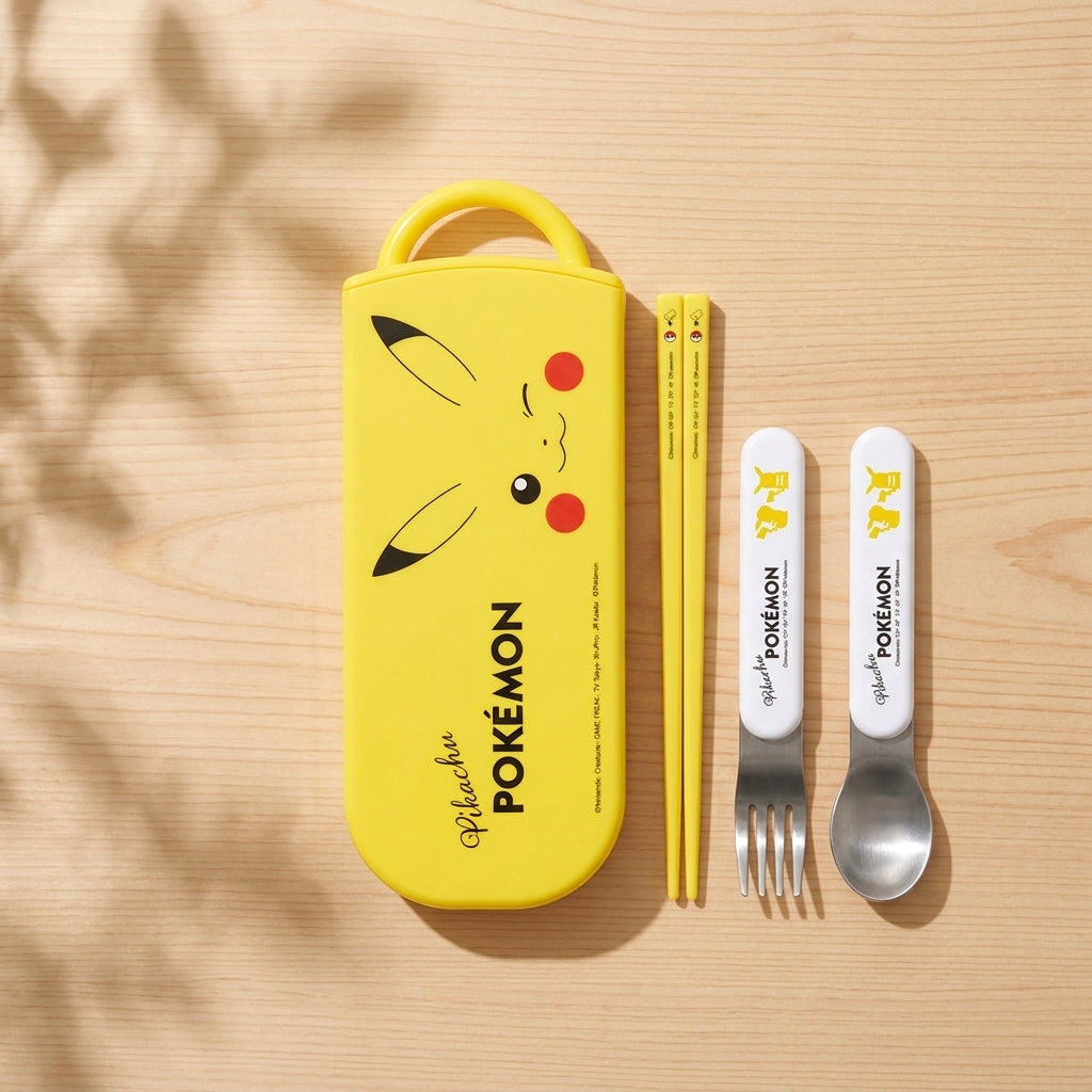 Pikachu cutlery set Chopsticks BRING YOUR OWN CHOPSTICKS CUTLERY SET DISHWASHER SAFE PIKACHU POKEMON