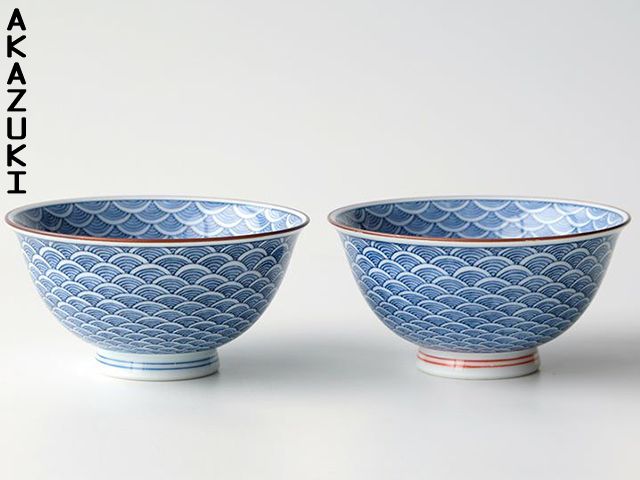 Seigaiha bowls BOWL BOWLS HASAMI PORCELAIN RICE BOWLS SEIGAIHA SOUP BOWLS