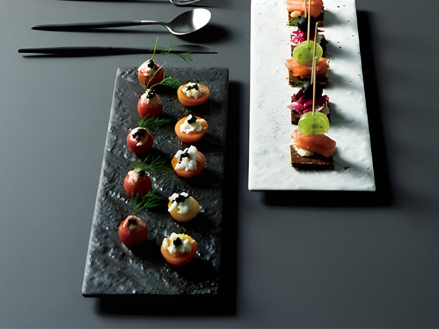 Shikiri plates x4 plate FISH PLATES MINO CERAMIC PLATES SASHIMI PLATES SUSHI PLATES YAKITORI PLATES