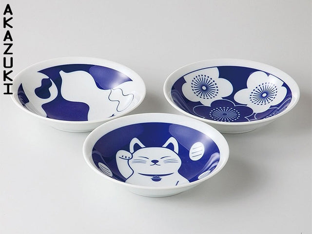 Aizome plates plate ARITA PORCELAIN CURRY PLATES GIFT SETS PLATES SALAD PLATES