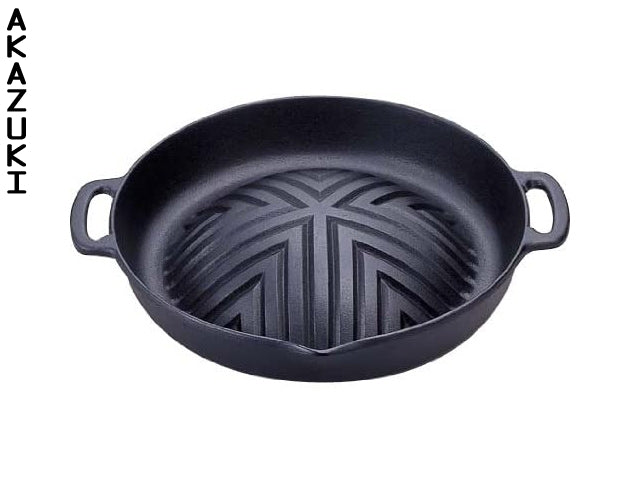 Iwachu Nambu Cast Iron Wooden Grip Grill Pan 25cm From Japan for sale  online