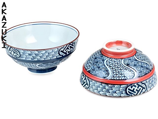 Kachou Arita Porcelain Rice Bowls Set - Made in Japan