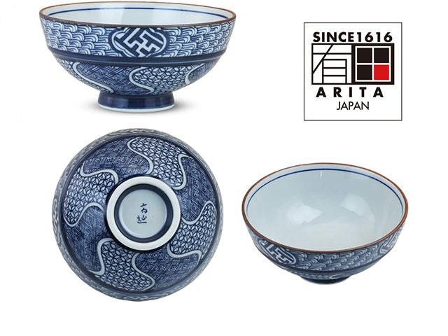 Kachou Arita Porcelain Rice Bowls Set - Made in Japan