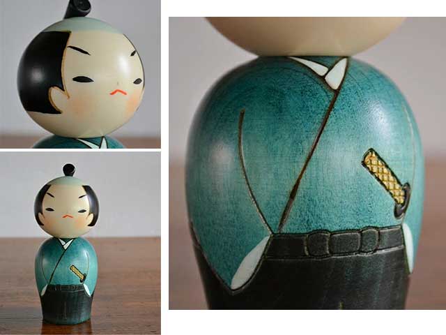 Kokeshi Samurai Home decoration DOLLS KOKESHI