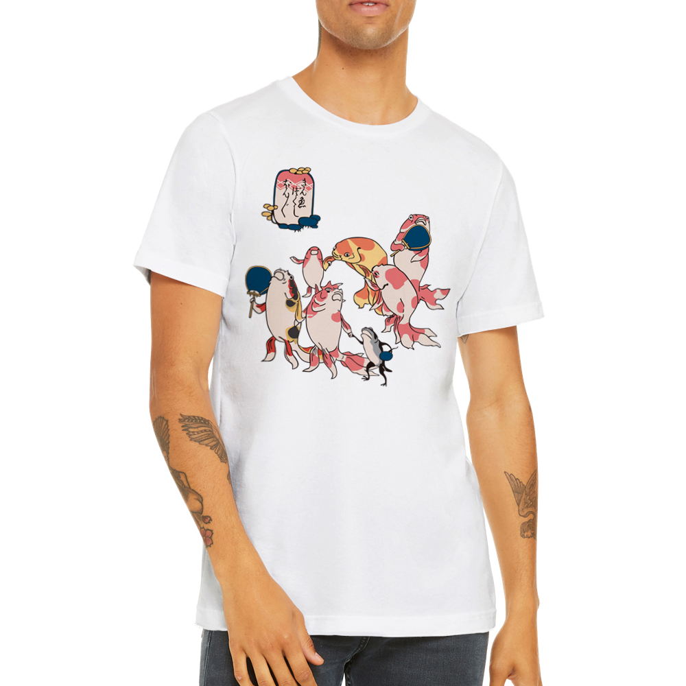 Koi T-shirt Print Material FOR MEN T-SHIRT