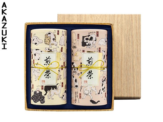 Utagawa tea canister gift set Tea box GIFT SETS TEA CANISTERS WASHI