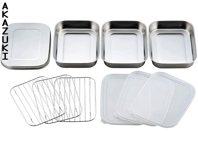 Stainless Tempura Vat set plate COOKWARE TENPURA TONKATSU